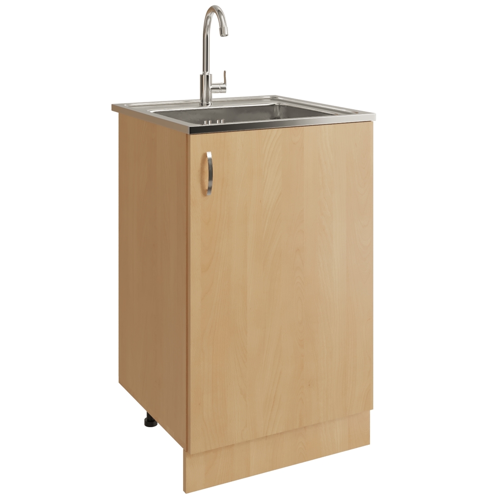 Тумба 50 ЛДСП бук, ОТДЕЛЬНО ПРИОБРЕТАЕТСЯ МОЙКА