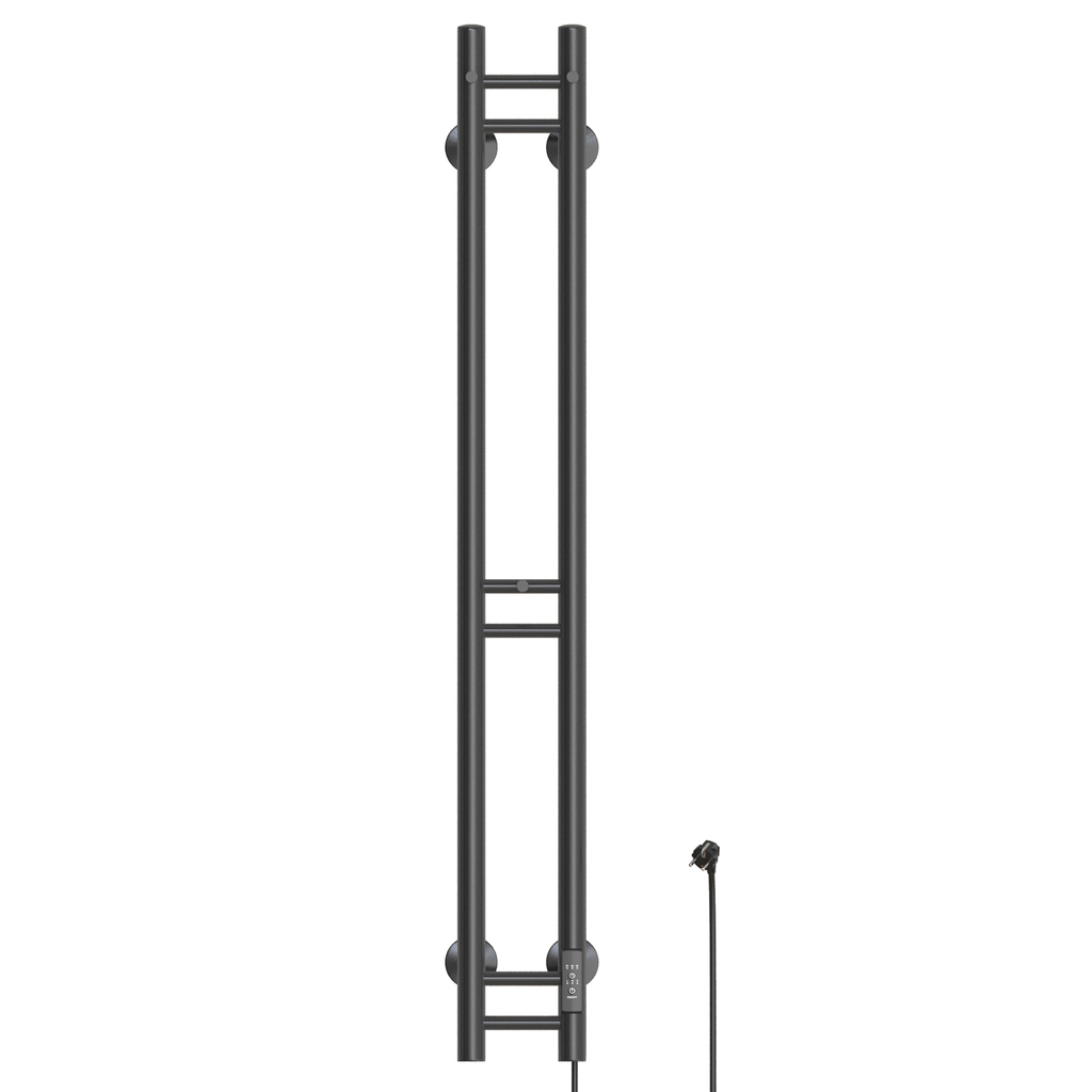 Полотенцесушитель MIXLINE MOON GRAPHITE 120/10, таймер, 103 Вт электрический ГРАФИТ
