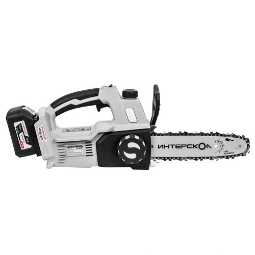 Пила электричекая цепная аккумуляторная ПЦА-10/18 В, б/щетактное 1 акк, 4Ач, Li-ion АПИ, коробка, Интерскол