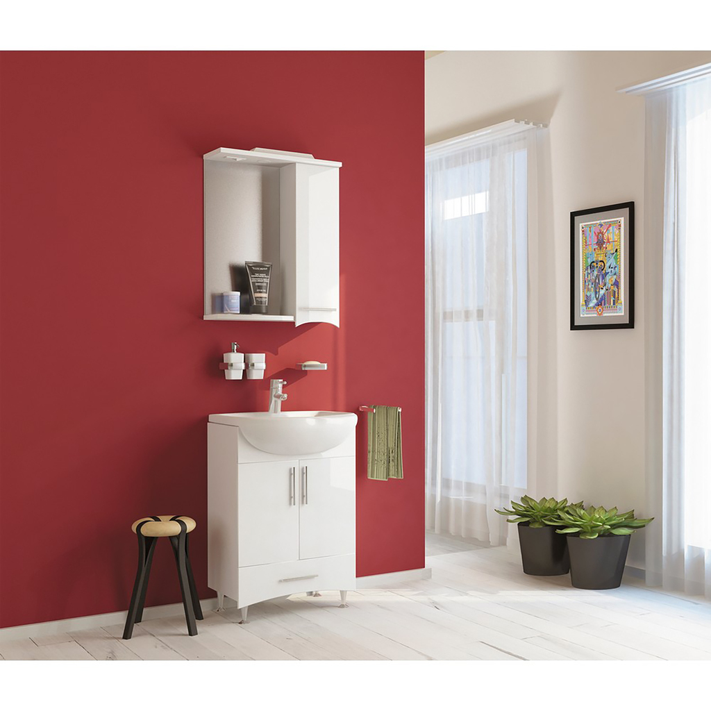 Раковина накладная, Уют-55, белая, Rosa АКЦИЯ