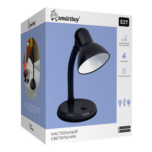 Светильник настольный 40W Smartbuy Е27 черный, SBL-DeskL-Black, 1/24