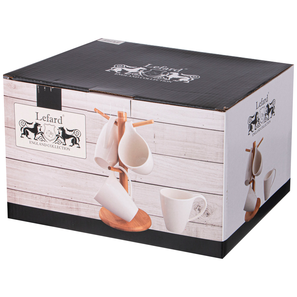 НАБОР КРУЖЕК LEFARD, NATIVE, НА ДЕР. ПОДСТАВКЕ 4 ШТ. 380 МЛ 13*8, 5*10, 5 СМ, КОР=12НАБ.