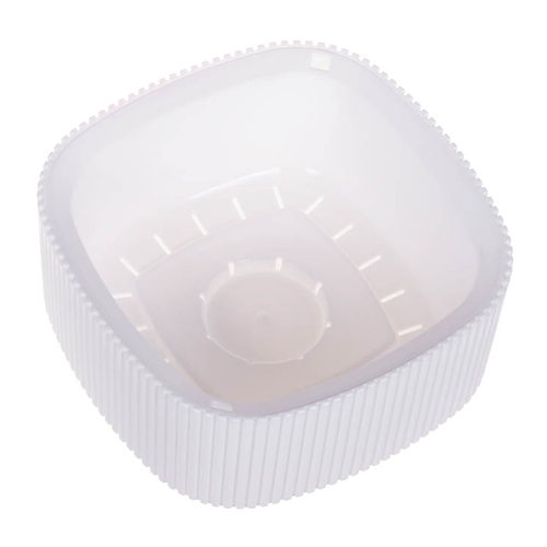 Кашпо 0.9 л IDEA СТРИП М 3249, 165х165 мм,  со вставкой, белый