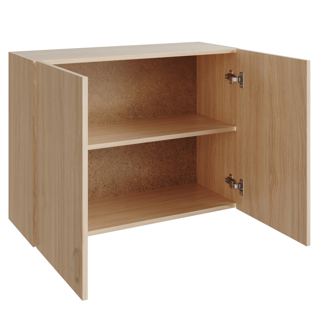 шкаф навесной кухонный 80 венге светлое, дуб млечный