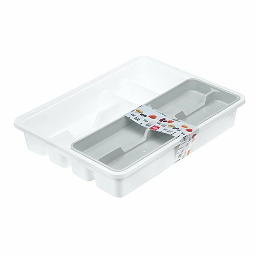 Лоток-вкладыш для столовых приборов IDEA М 1146, 2-х уровневый, смоки