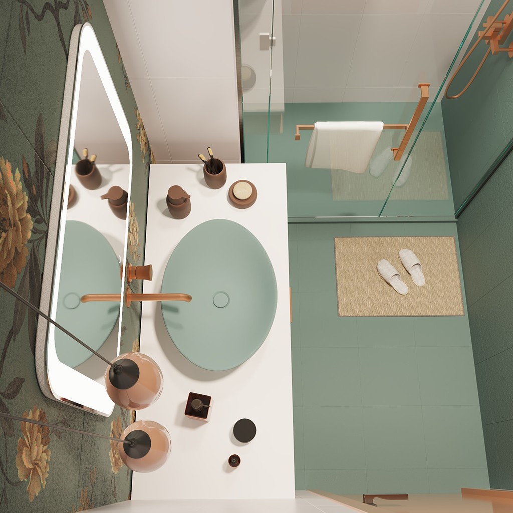 Зеркало MIXLINE, Индиго, 800*550, ШВ сенсорный выключатель, светодиодная подсветка