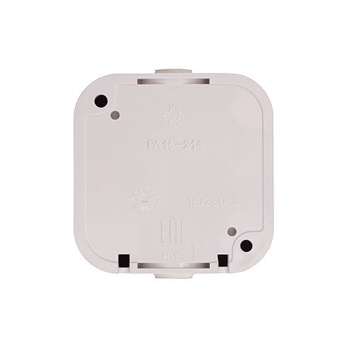 Розетка ОП 1-местн с/з BYLECTRICA, Пралеска, РА16-214, БЕЛАЯ, 1/50