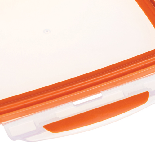 Ёмкость для продуктов 1.4 л IDEA РИЧ М 1389, герметичная, оранжевая