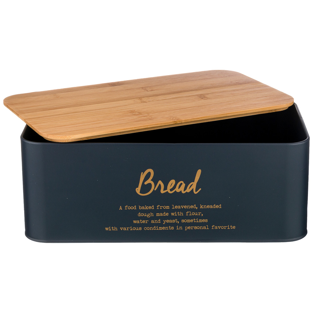 НАБОР ХЛЕБНИЦА 2 в 1 AGNESS, NAVY STYLE, 6 Л 34*18*12, 5 СМ, БАНКА ДЛЯ СЫПУЧИХ 1, 1 Л 10*10*14 СМ 3 ШТ