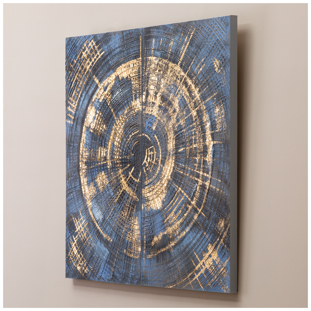 Комплект из 2-х картин, ЗОЛОТЫЕ ЛУЧИ, 40Х80Х3 см, каждая