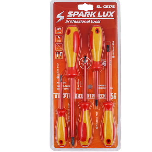 Набор отверток 5 шт SPARK LUX SL-GS175, 1/, 36/48