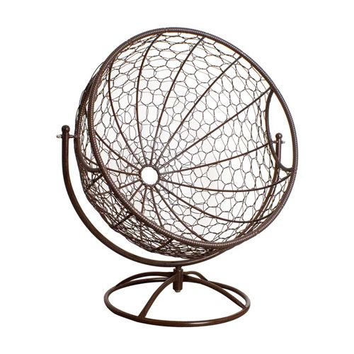 Вращающееся кресло ГАГАРИН с ротангом