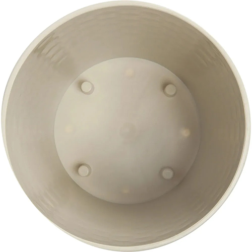 Кашпо 1 л IDEA РОТАНГ М 3080, 135 мм, с поддоном, белый ротанг