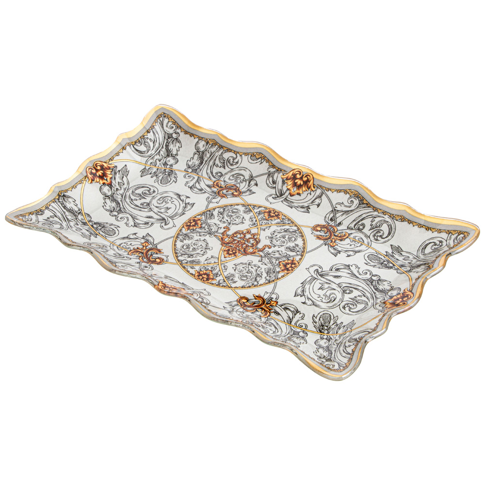 БЛЮДО ДЛЯ СЕРВИРОВКИ КОЛЛЕКЦИЯ, MONOGRAM, 25*16*2 СМ МАЛ. УП. = 6 ШТ., МИН.ПАРТИЯ