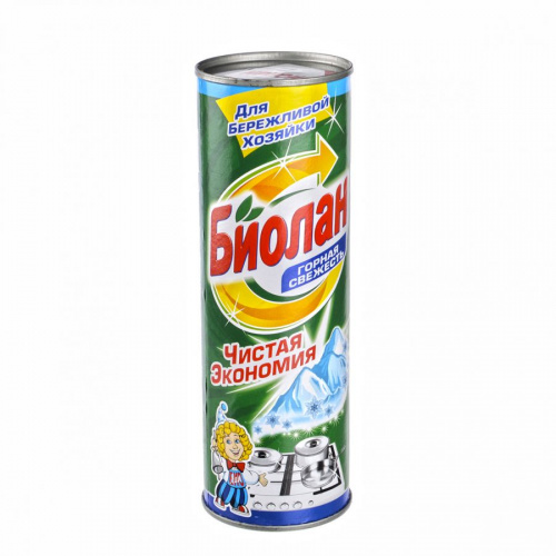 Средство для чистки универсальное порошок Биолан 400г Горная свежесть, 24/24