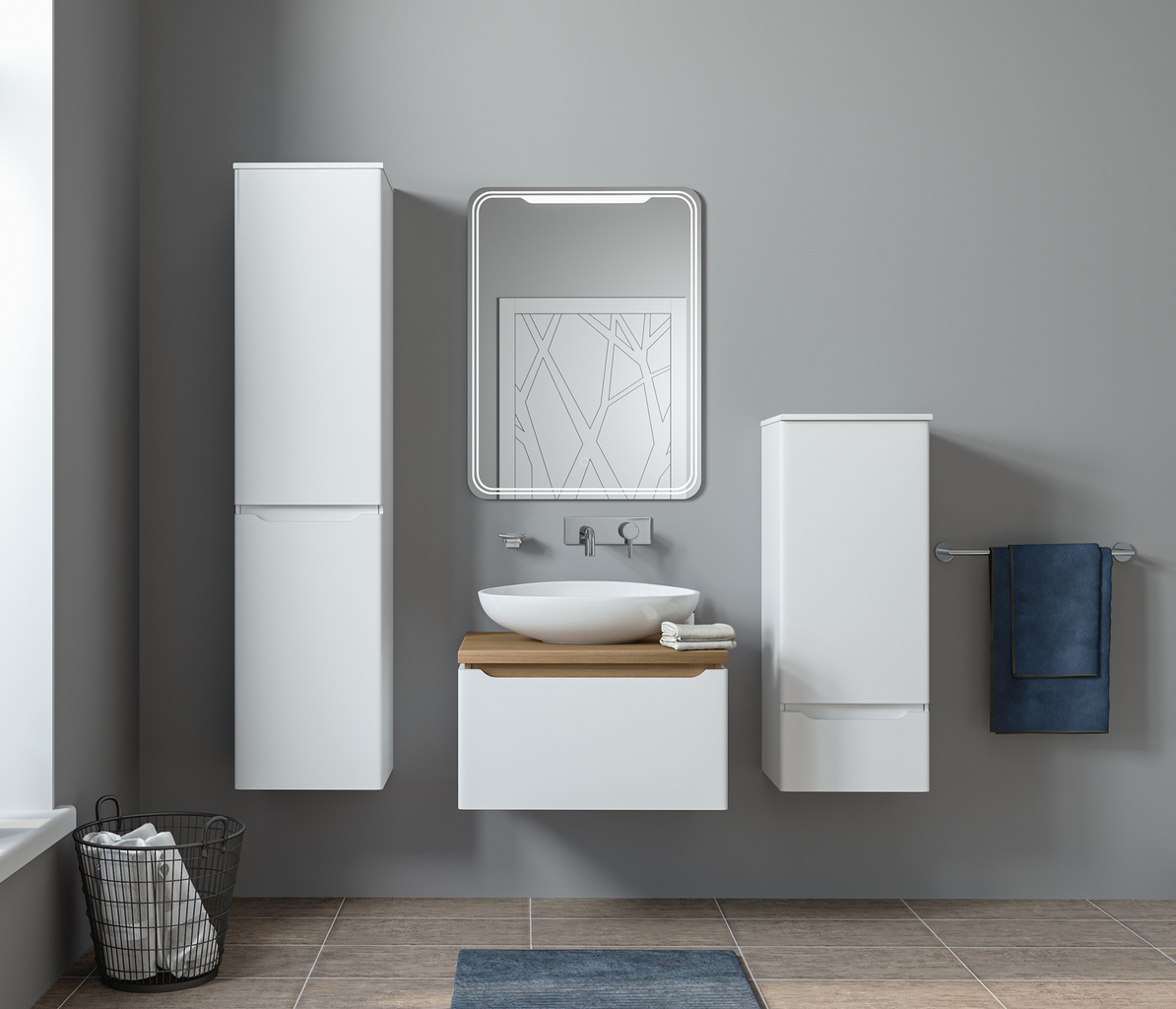 Зеркало, ВИКТОРИЯ, 600*800, ШВ сенсорный выкл, светодиодная подсветка