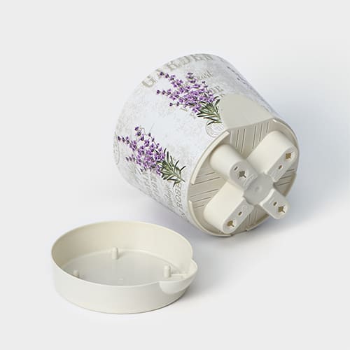 Кашпо 0.8 л IDEA НИКА ДЕКО М 3076, 120 мм,  с прикорневым поливом, лаванда