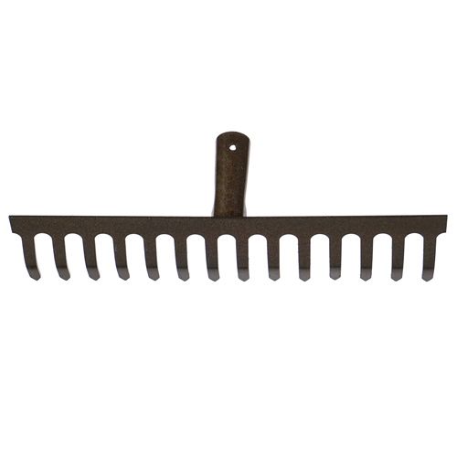 Грабли прямые 14 зубьев углеродистая сталь без черенка толщина металла 2,5 мм SPETSTEXNIK, 10/10