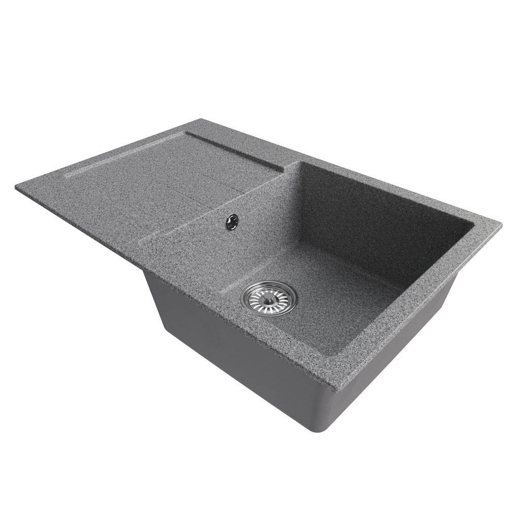 Мойка ML-GM31 с крылом, темно-серая, 309, 770*500*190мм NEW