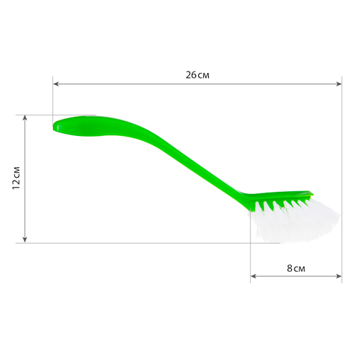 Щетка для мытья посуды IDEA КОЛИБРИ М 5202, большая, микс разноцветный