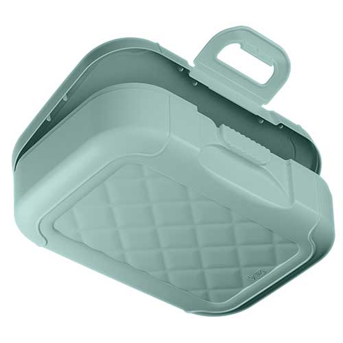 Ланч-бокс 0.85 л Homver 222140218/05, с декором, зеленый