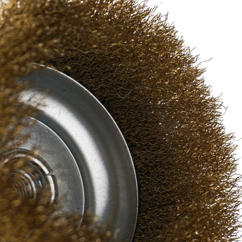 Щетка для УШМ, чашка, 125мм/М14 Барракуда латунь, 039\F0237, 1/45