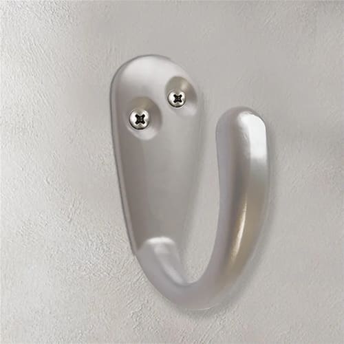 Крючок мебельный Trodos DMZ-31304 1-рожковый, сплав ЦАМ, хром матовый, 5/10/50