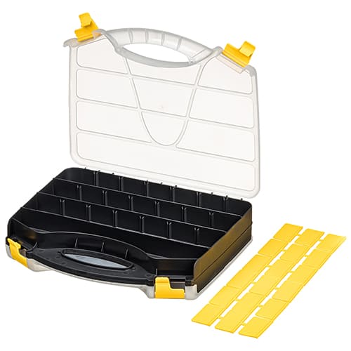 Органайзер двухсторонний Saturn 13, 221401630/01, 320х260х70 мм, черный