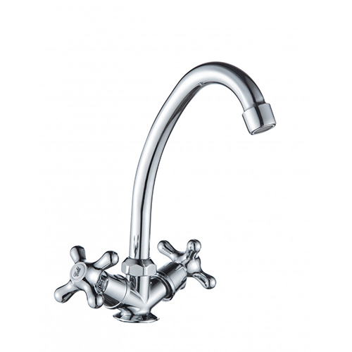 Смеситель для кухни DIKALAN D3004-S80 высокий излив, керамика, 2 шт в коробке, 2/24