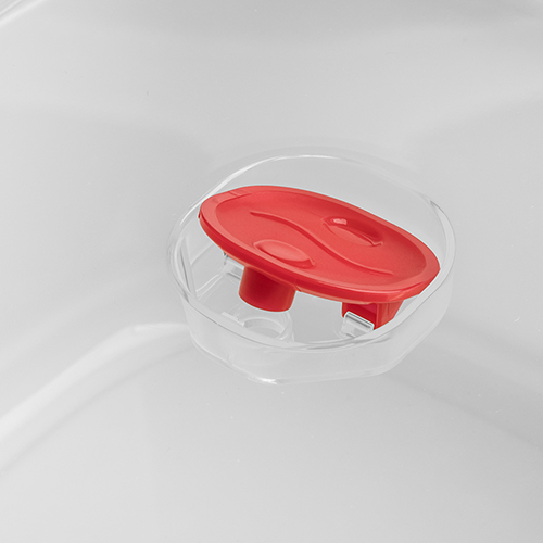 Емкость для СВЧ 2.5 л Homver Bergamo 222124729/01, с клапаном, белая