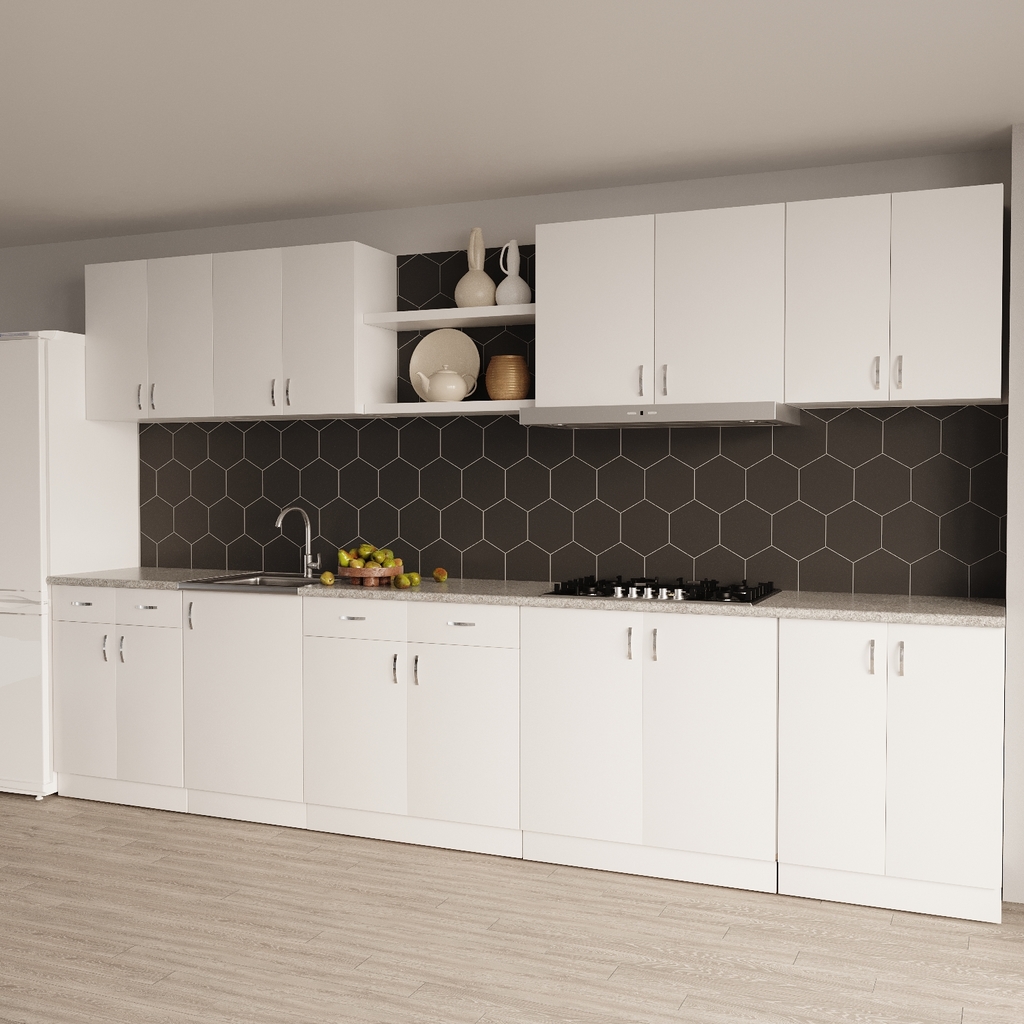 Тумба 50 ЛДСП белая, ОТДЕЛЬНО ПРИОБРЕТАЕТСЯ МОЙКА