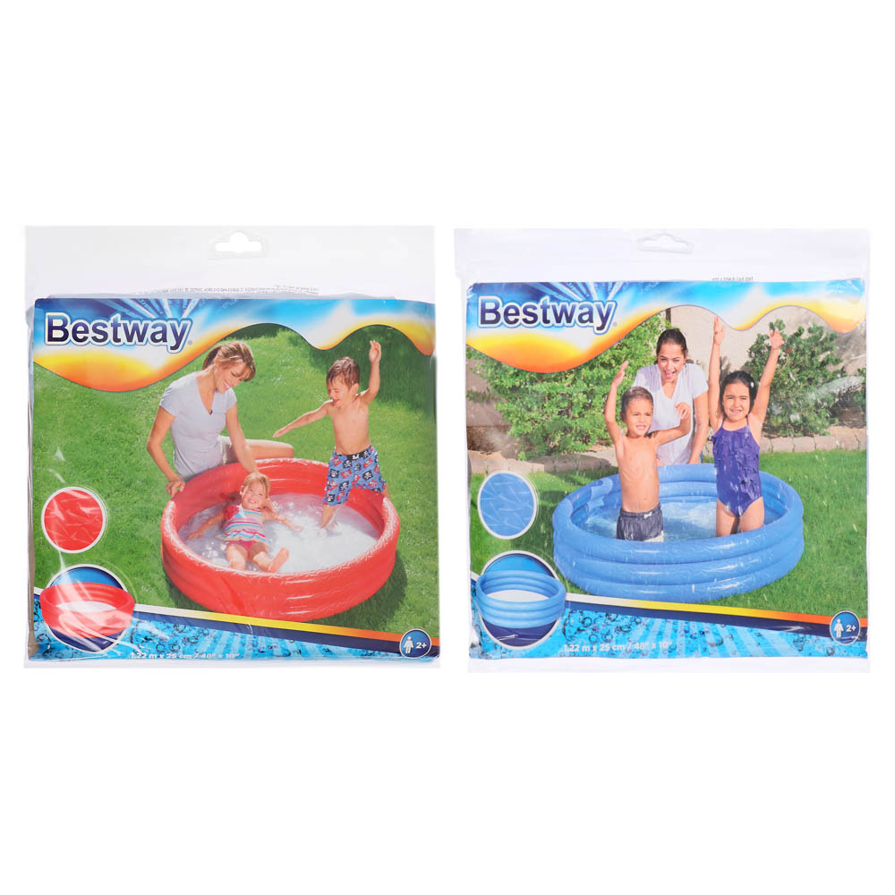 BESTWAY Бассейн надувной, ПВХ, 122х25см, 140л, от 2 лет, 51025