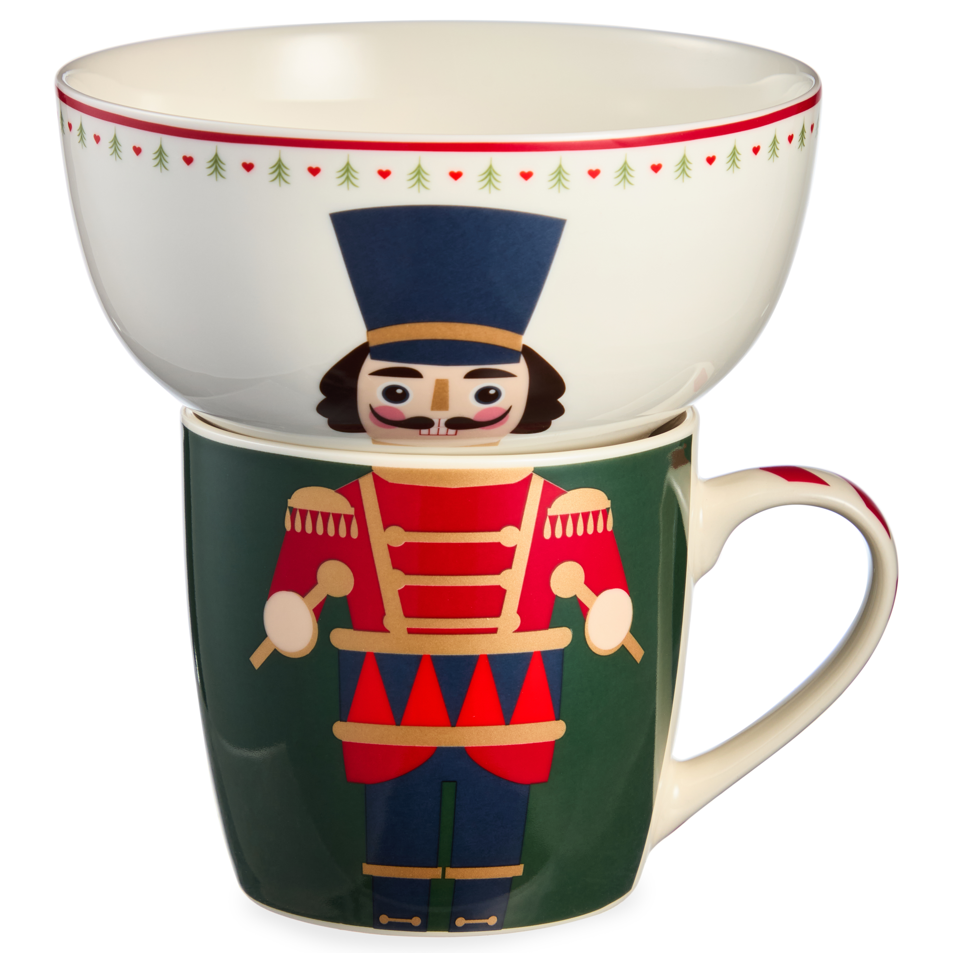 НАБОР ПОСУДЫ LEFARD, ЩЕЛКУНЧИК, 2 ПР., КРУЖКА 360МЛ, САЛАТНИК 500МЛ