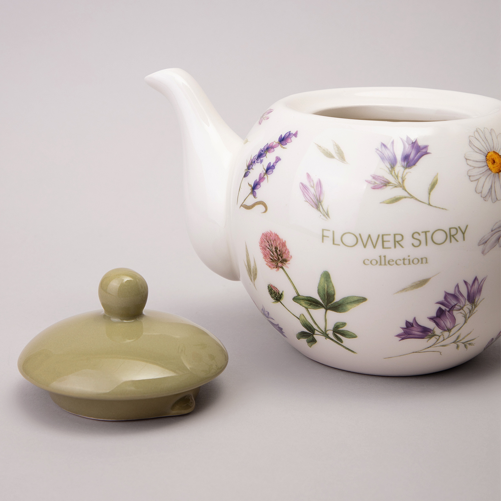 ЧАЙНИК AGNESS, FLOWER STORY, 22, 5*13*14, 5 СМ 900 МЛ, КОР=12ШТ.