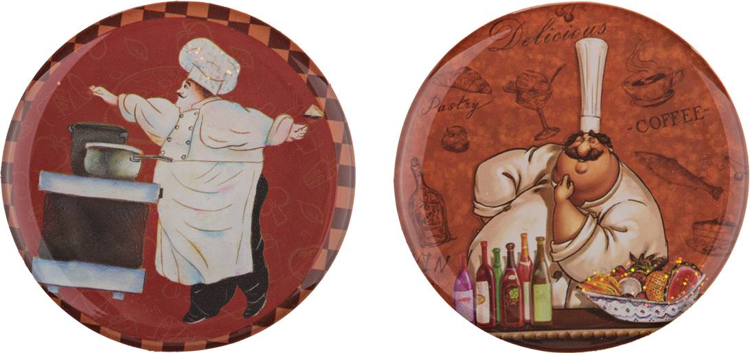 МАГНИТ, ПОВАР, 5*5 СМ. БЕЗ УПАКОВКИ, КОР=288ШТ