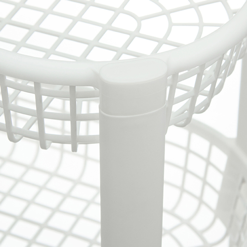 Полка овощная на колесах IDEA М 2730, 3 секции, белая