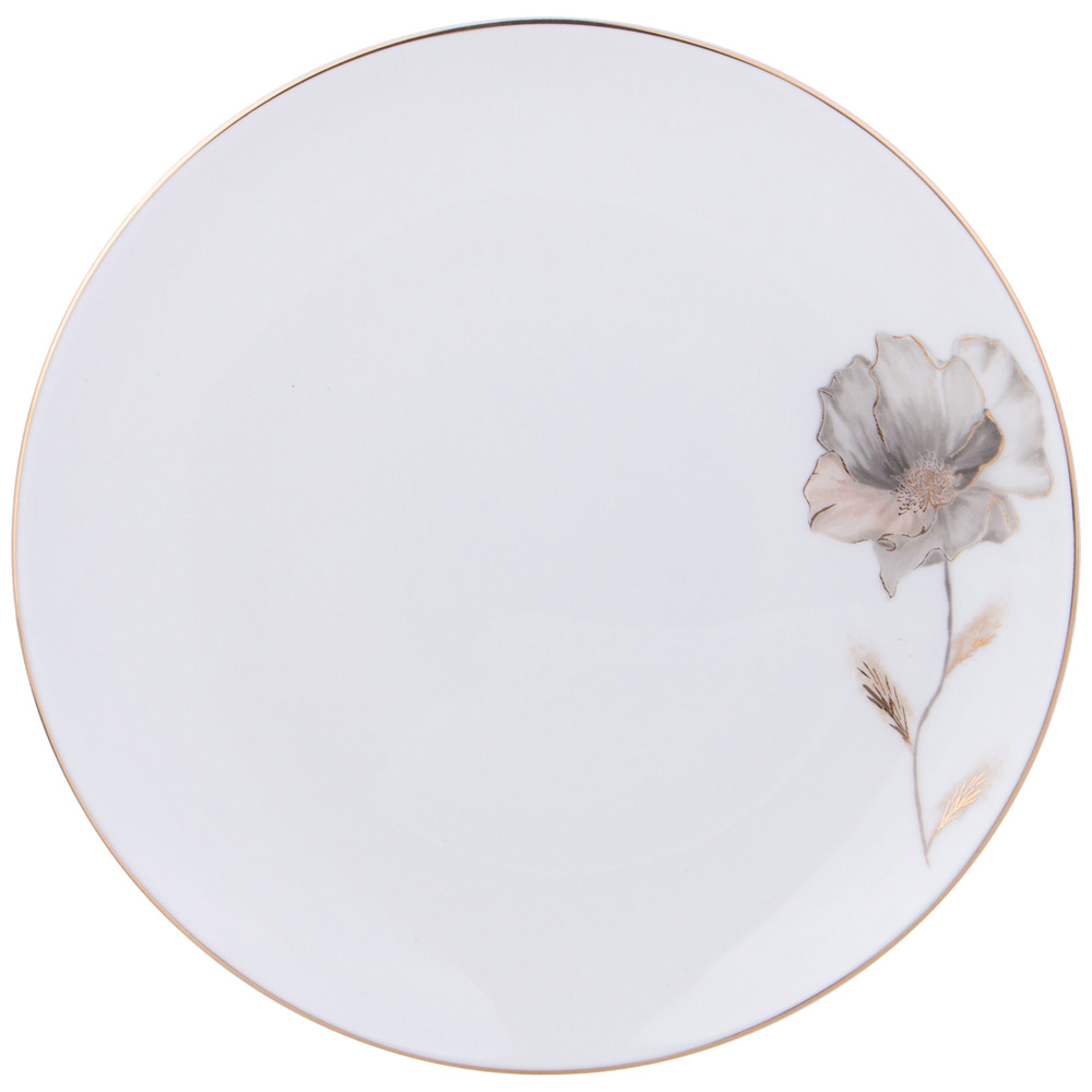 НАБОР ТАРЕЛОК ЗАКУСОЧНЫХ LEFARD, INSPIRATION, ЗОЛОТОЙ ЦВЕТОК 2 ШТ. 20, 5 СМ, КОР=12НАБ.