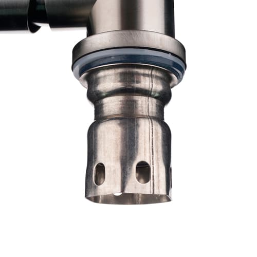 Смеситель для кухни DIKALAN B4065 шар, высокий гибкий излив, желтый, 1/12