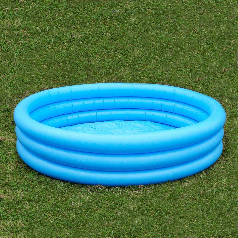 INTEX Бассейн надувной Кристалл, 288л, 147x33см, голубой, от 2 лет 58426NP