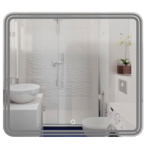 Зеркало MIXLINE, Адриана, 1000*800, ШВ сенсорный выключатель, светодиодная подсветка