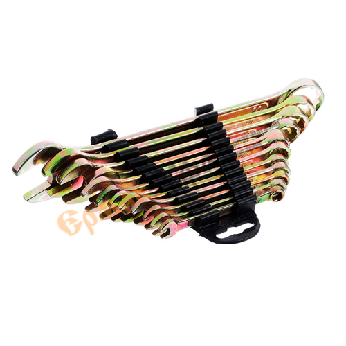 Ключ рожково-накидной набор 12пр ЕРМАК, желтые, 6-22 мм, , 736-080, 1/20