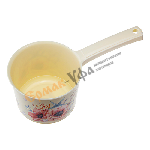 Ковш пластм. 1,5л ДЕКО, маки, 1/16