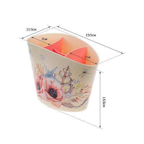 Сушилка для столовых приборов ДЕКО, маки, 1/24