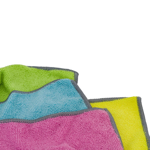 Салфетка универсальная из микрофибры 4шт 30х30см 220г/м2 YORK, 1/20