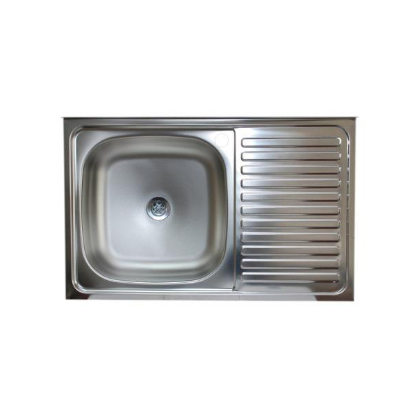 Мойка 80х50, 0, 4 лев вып 1 1/2 Эконом, глуб. 13см