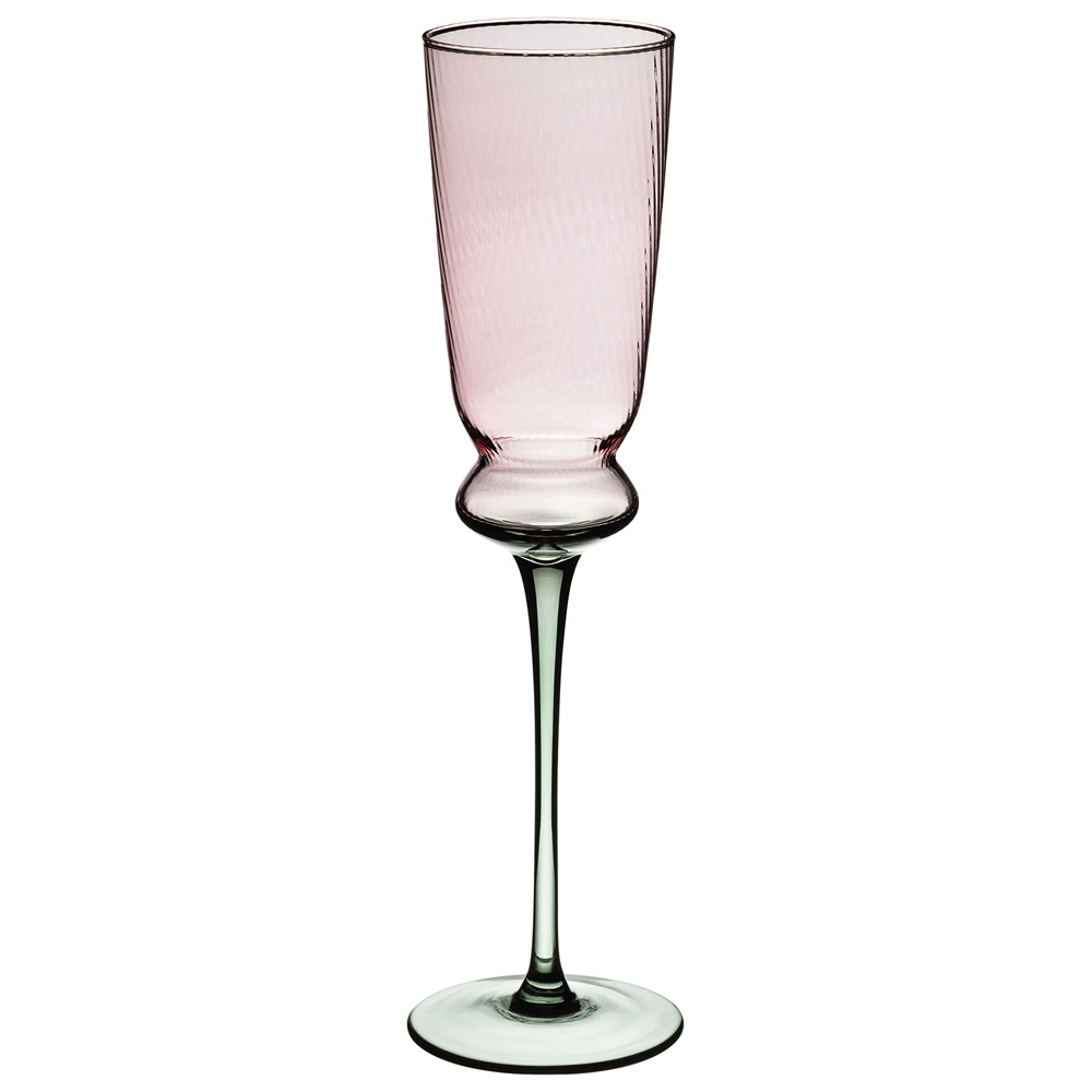 НАБОР БОКАЛОВ ДЛЯ ШАМПАНСКОГО, TWIST & SHINE, GREEN, 2 ШТ/210 МЛ