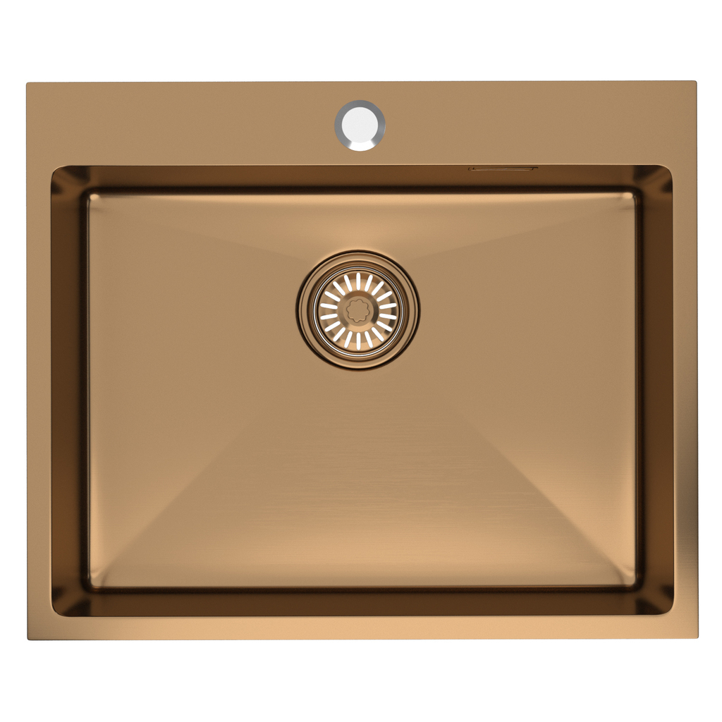 Мойка настол.монтаж 60х50, 3, 0 вып 3 1/2 MIXLINE PRO 22см с сифоном, бронза