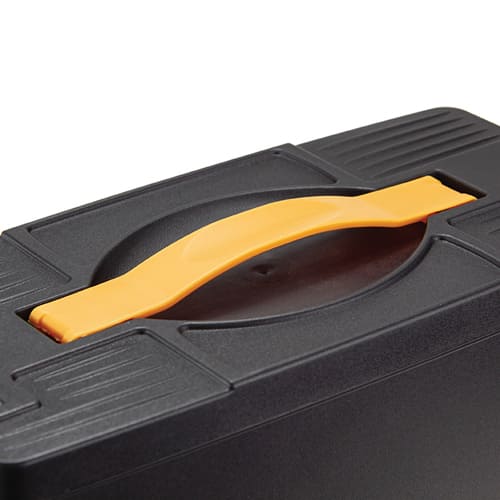 Органайзер для инструментов IDEA М 2968, 280х135х115 мм, черный с желтым