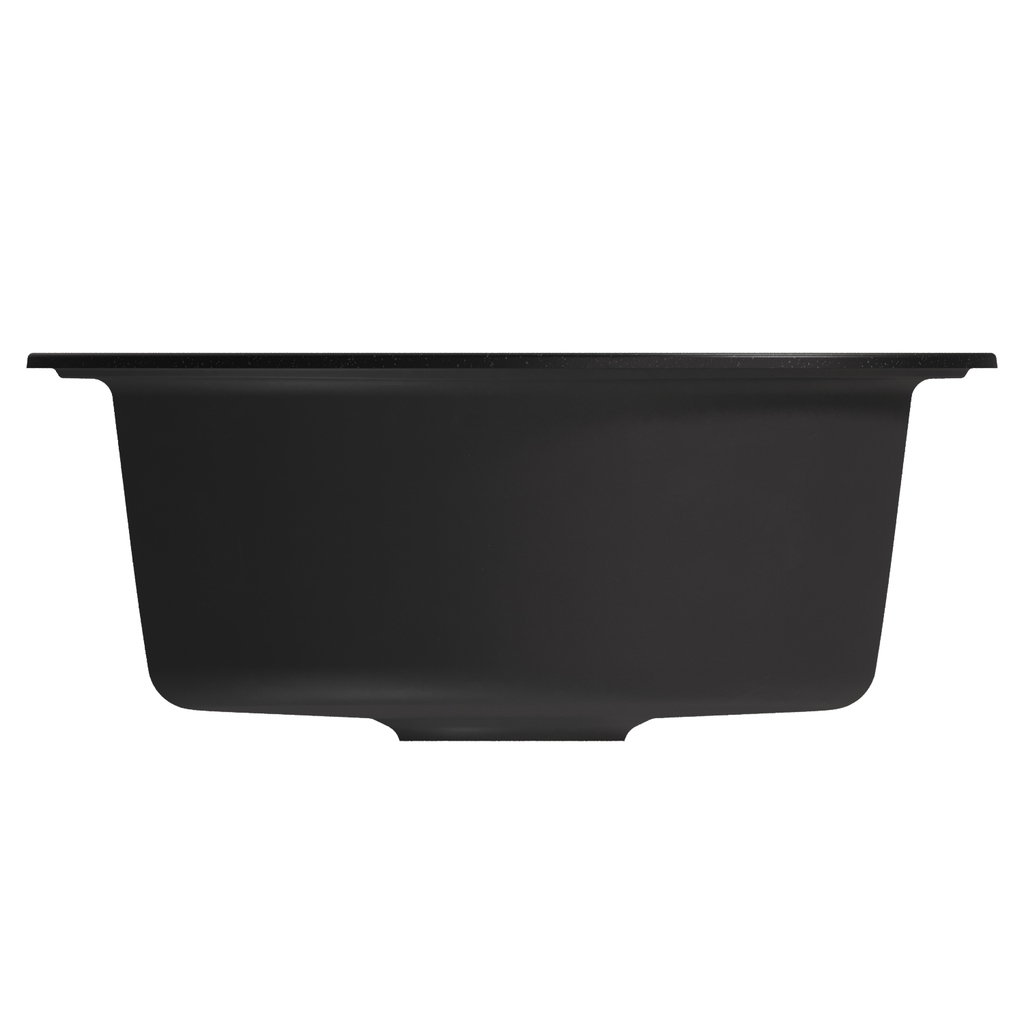 Мойкa ML-GM11 круглая, ультра-черная, 344, 500мм, глуб. чаши 180 NEW