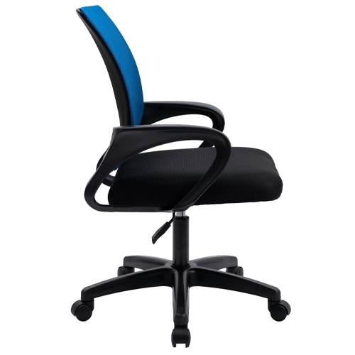 Кресло офисное, компьютерное TRON А1 сетка Standard, 47х48х46 см, синий-чёрный